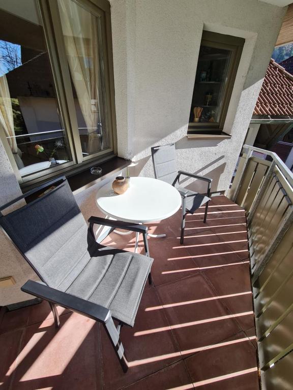 Balkón nebo terasa v ubytování Apartement 12 in Kupferkanne