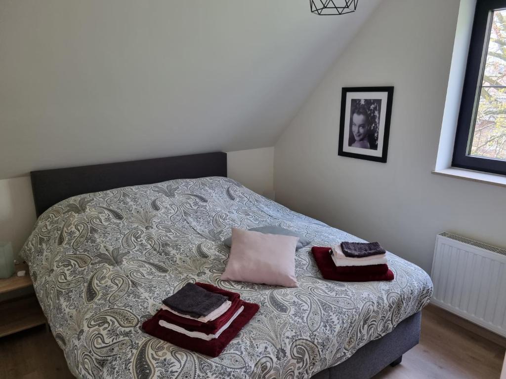 Postel nebo postele na pokoji v ubytování Vakantiewoning Bisonder