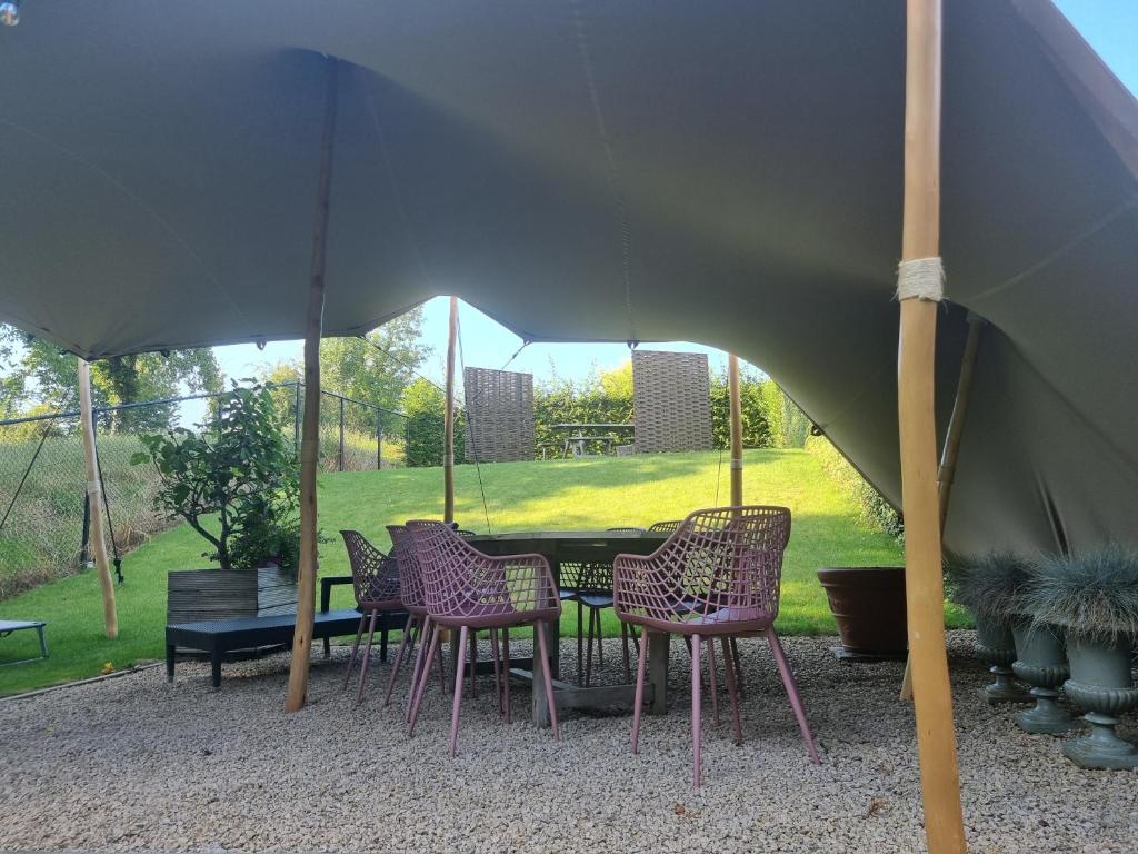 Zahrada ubytování Vakantiewoning Bisonder