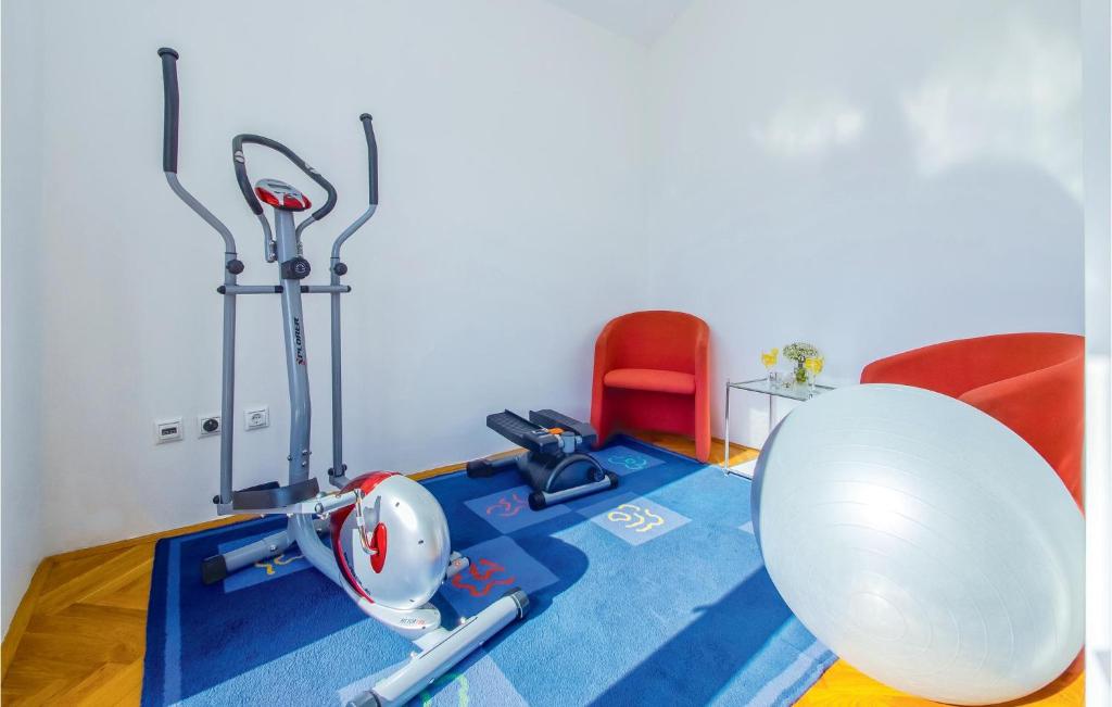 Posilňovňa alebo fitness centrum v ubytovaní Five-Bedroom Holiday Home Dugopolje With A Fireplace 03