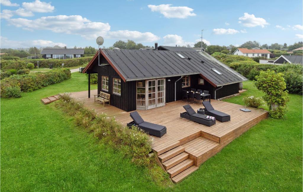 Zahrada ubytování Holiday Home Brunebanke Glesborg