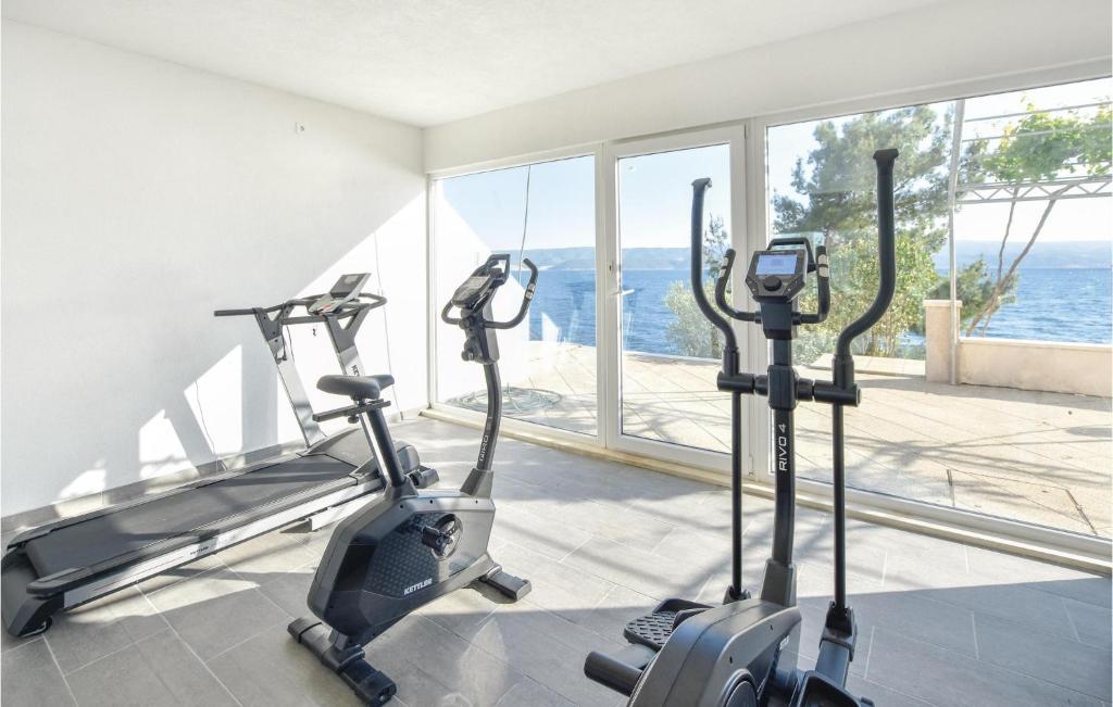 Fitness centrum a/nebo fitness zařízení v ubytování One-Bedroom Apartment In Stanici