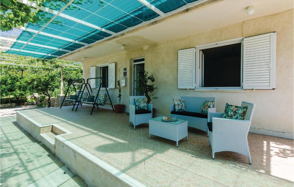 Balkón alebo terasa v ubytovaní Apartment Senj Cr