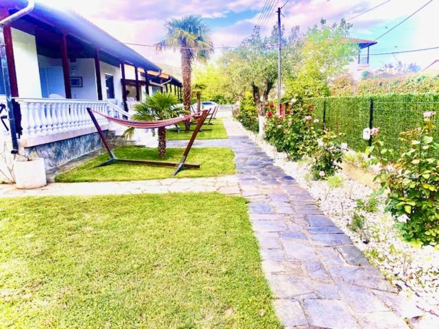 A garden outside Asprovalta Family Villas