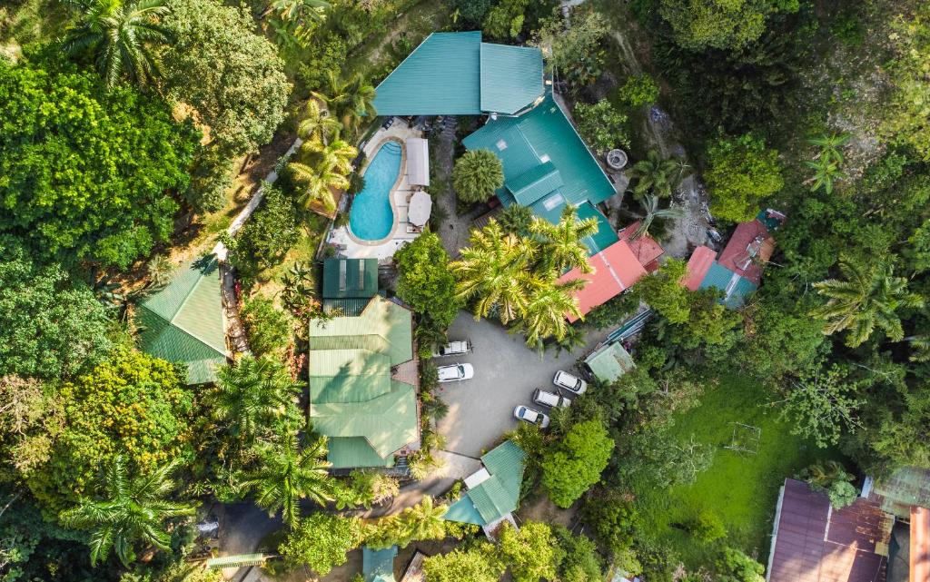 Letecký snímek ubytování Boutique Hotel Las Cascadas