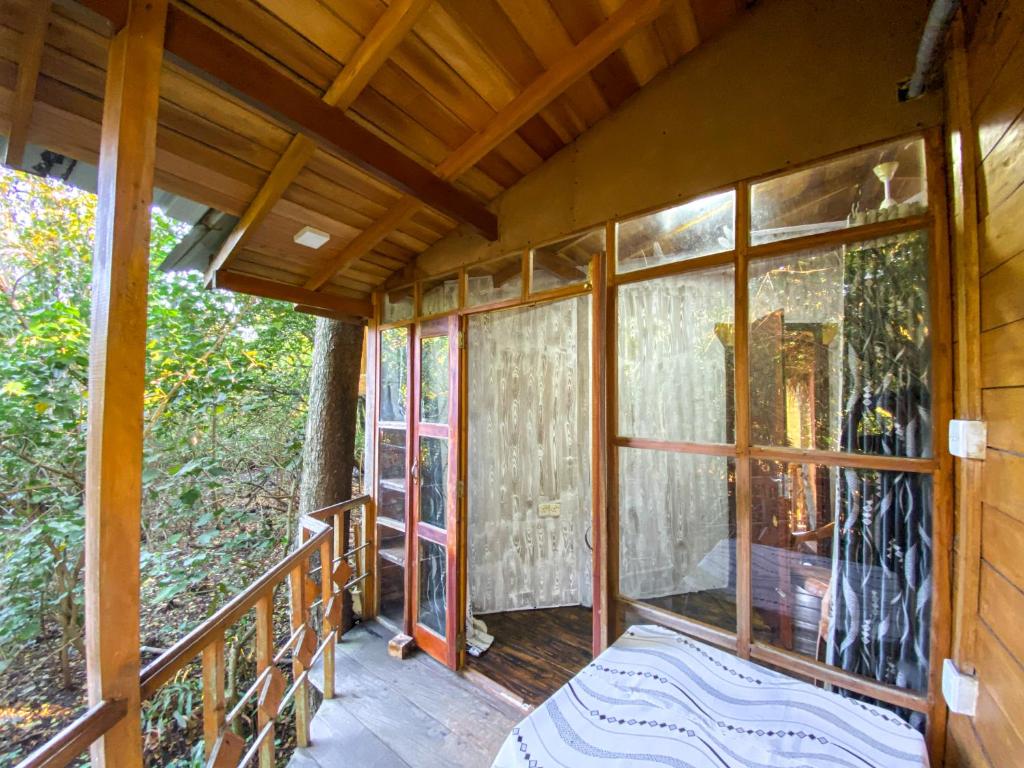 Balkón nebo terasa v ubytování Seasons Four Eco Friendly Treehouse