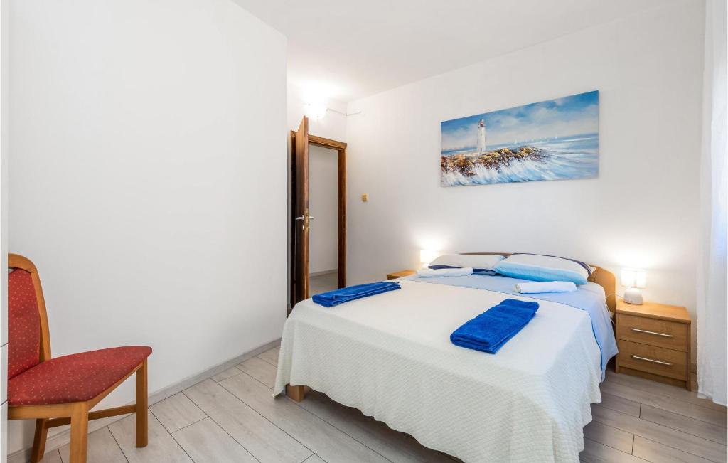 Posteľ alebo postele v izbe v ubytovaní Stunning Apartment In Rijeka