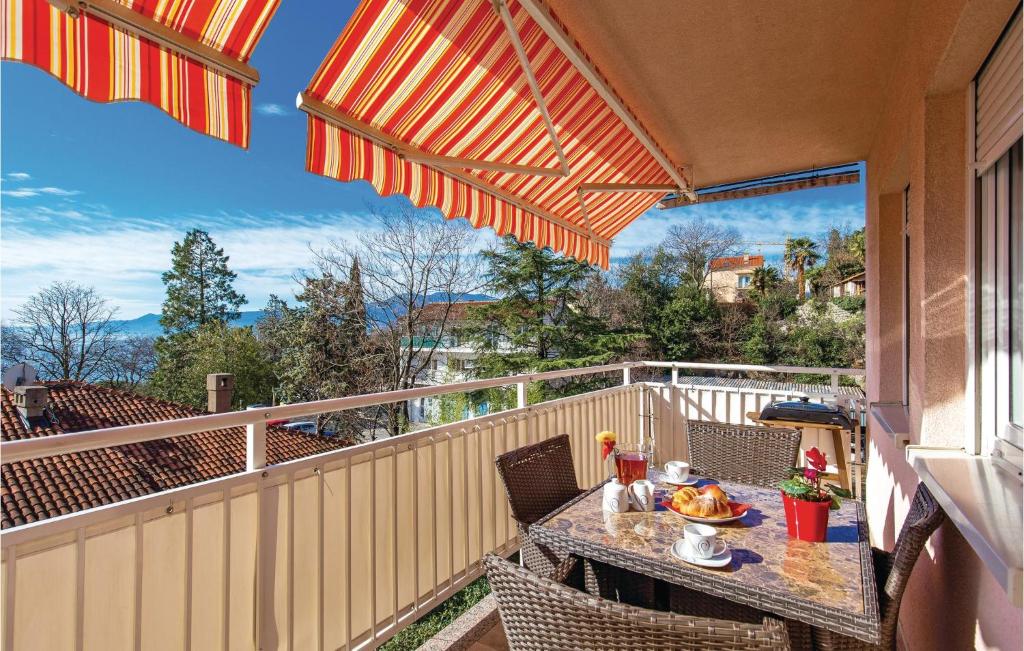 Μπαλκόνι ή βεράντα στο Nice Apartment In Rijeka With Wifi