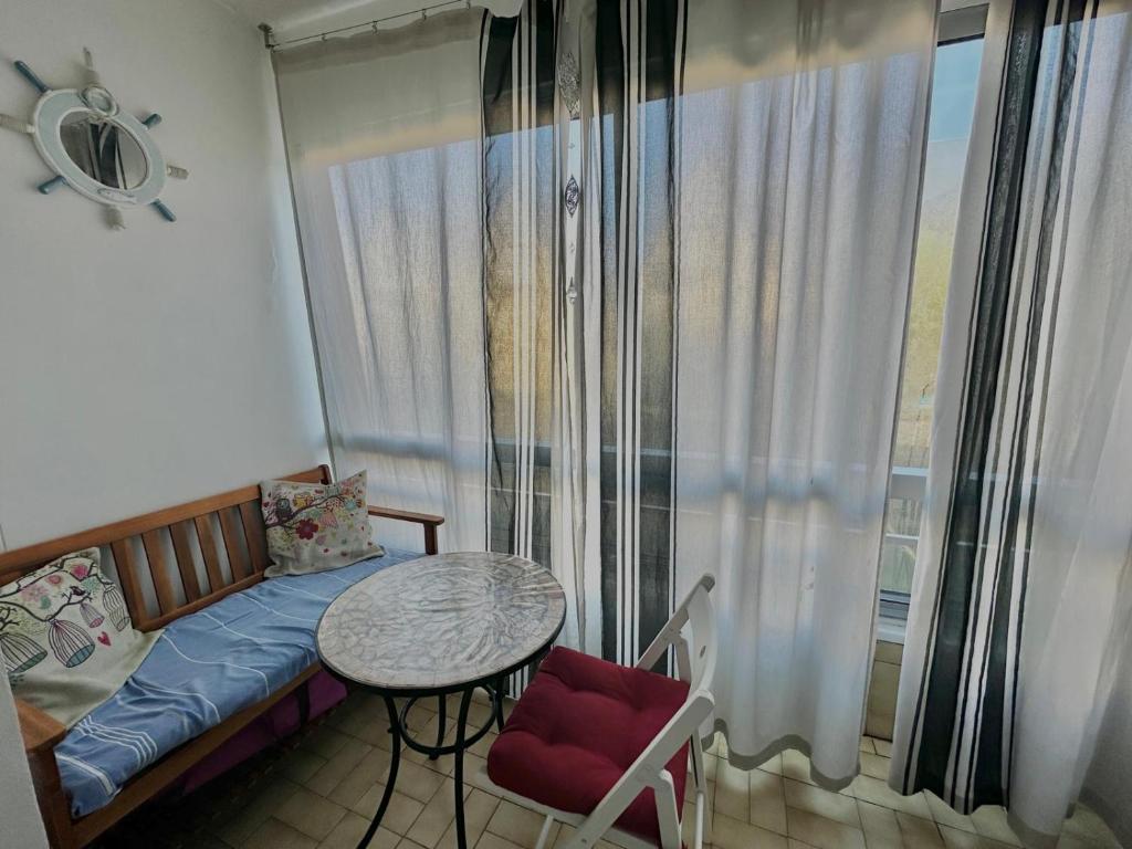 Postel nebo postele na pokoji v ubytování Appartement avec loggia - Proche centre et plage