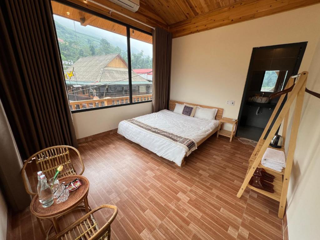 Postel nebo postele na pokoji v ubytování Chapa Stream House