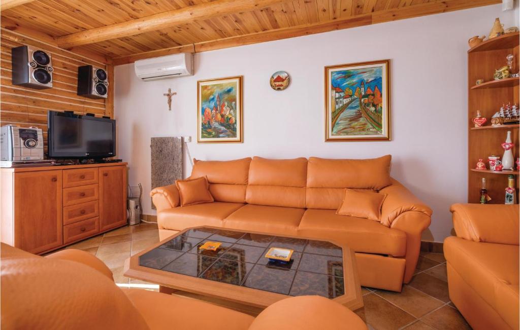 Televízia a/alebo spoločenská miestnosť v ubytovaní 0-Bedroom Holiday Home In Jastrebarsko