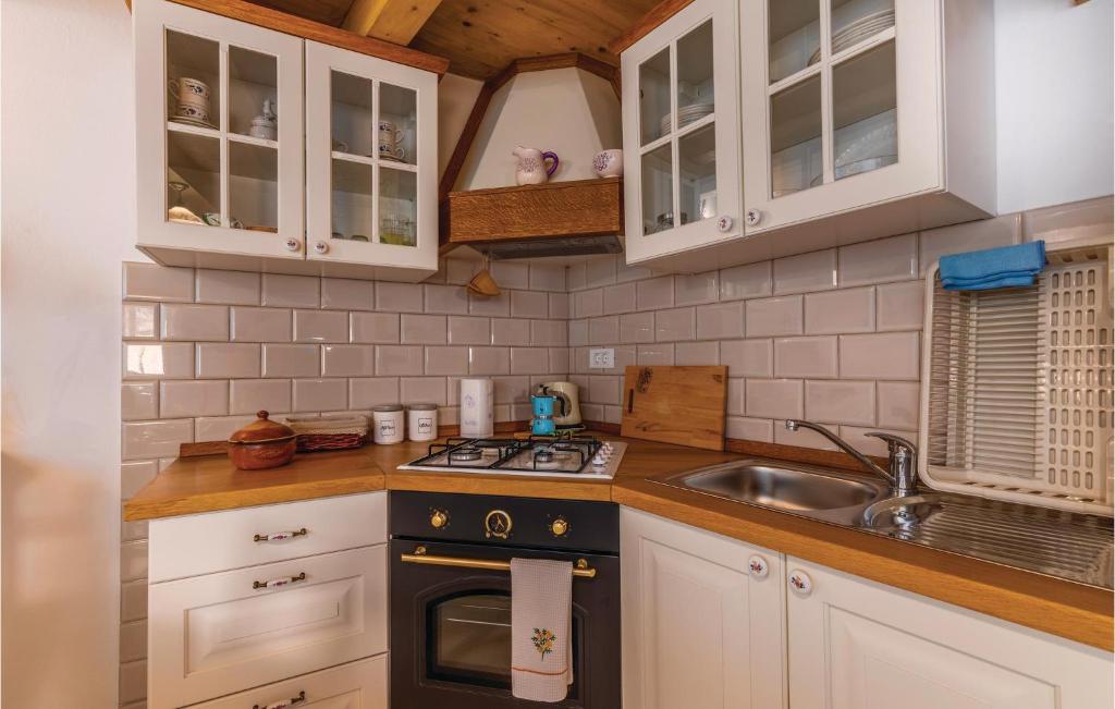 Кухня или мини-кухня в Amazing Home In Lubenice With Wifi
