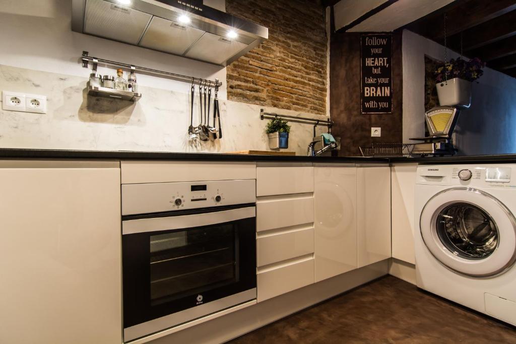 Kuchyň nebo kuchyňský kout v ubytování La Casita