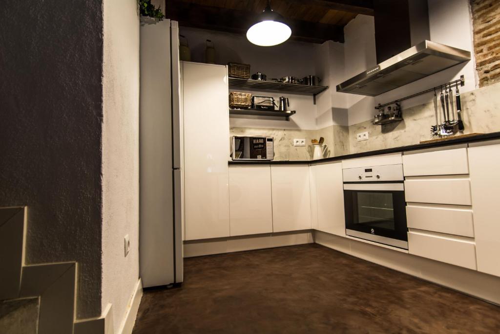 Kuchyň nebo kuchyňský kout v ubytování La Casita