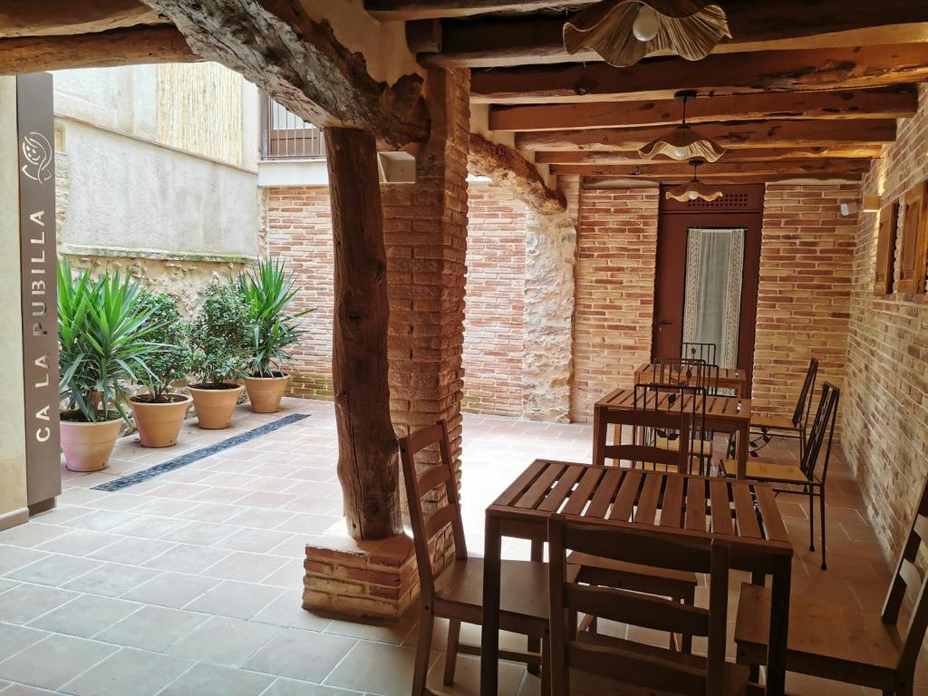 Patio nebo venkovní prostory v ubytování Ca la Pubilla