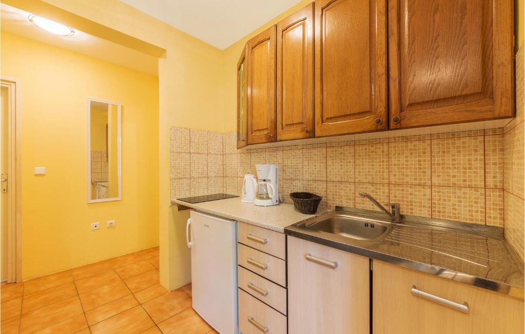 Kuchyňa alebo kuchynka v ubytovaní Cozy Apartment In Liznjan