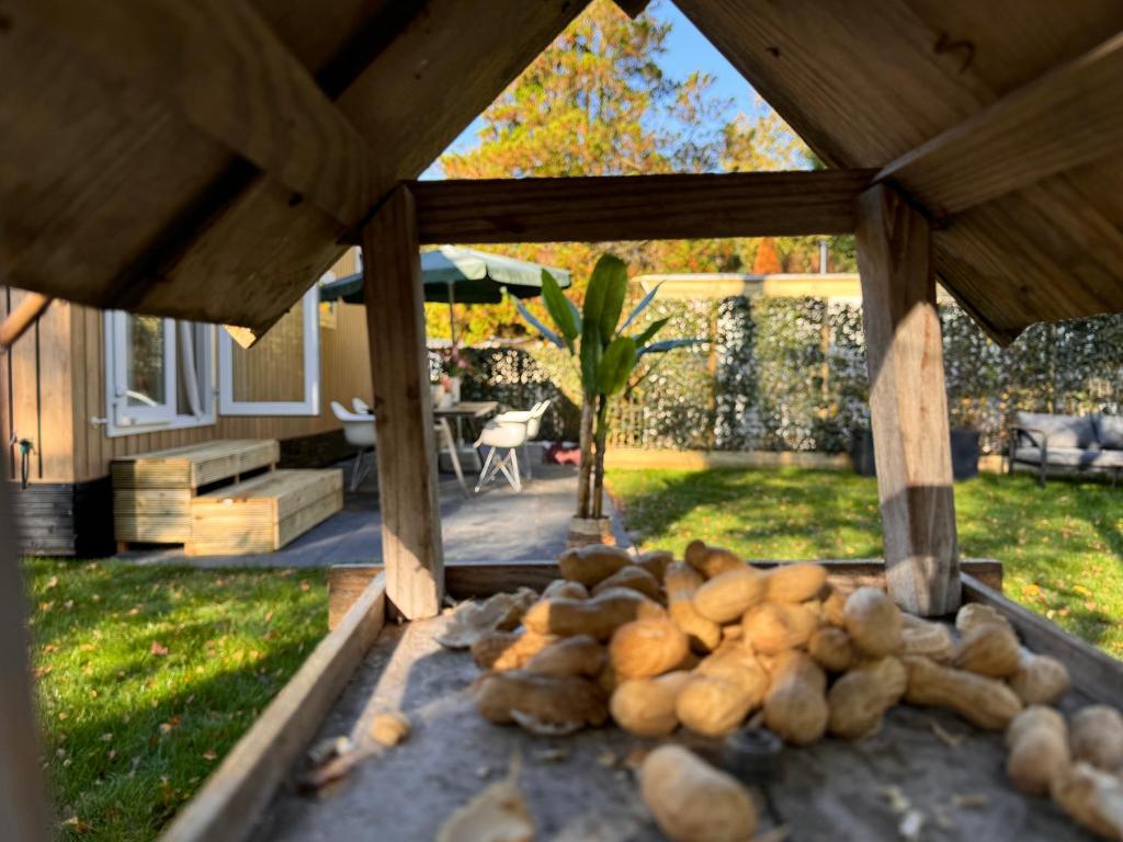 Zahrada ubytování VELUWSHOF HOENDERLOO HOLIDAYS Luxe Holidayhomes with PRIVATE JACUZZI'S - SwimmingPool - Tennis Court - Bowling - Supermarket and Children Entertainment