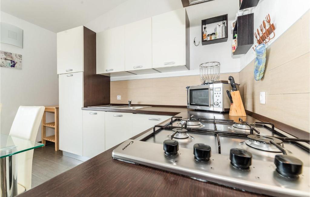 Kuchyňa alebo kuchynka v ubytovaní 3 Bedroom Nice Apartment In Miskovici