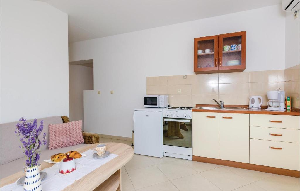 Kuchyňa alebo kuchynka v ubytovaní Apartment Gruda With Sea View 03