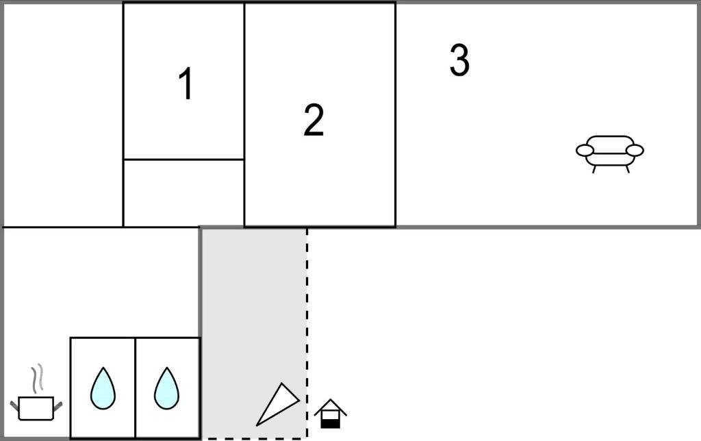 Půdorys ubytování Ferienwohnung Im Erdgeschoss