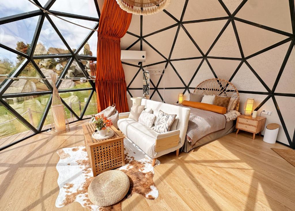 Posezení v ubytování Stellar Glamping Auckland
