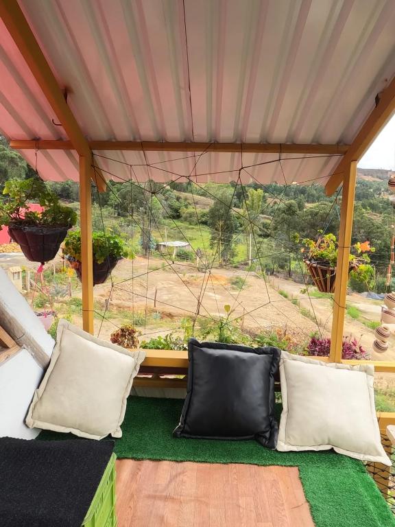 Istumisnurk majutusasutuses Chalet El Edén