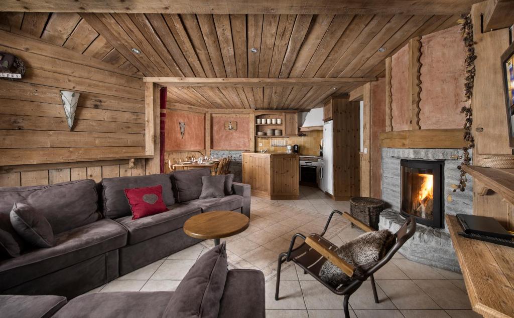Posezení v ubytování Ancolies Val Thorens