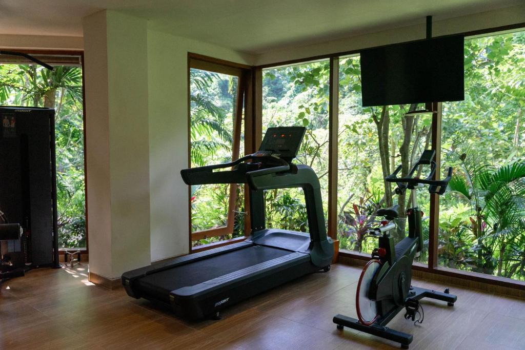 Fitness centrum a/nebo fitness zařízení v ubytování Adiwana Unagi Suites