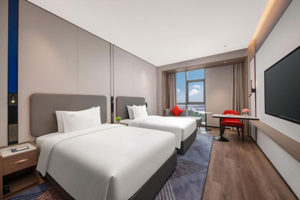 Holiday Inn Express Wuxi Xishan, an IHG Hotel - Camera Matrimoniale Standard Con Due Letti Matrimoniali