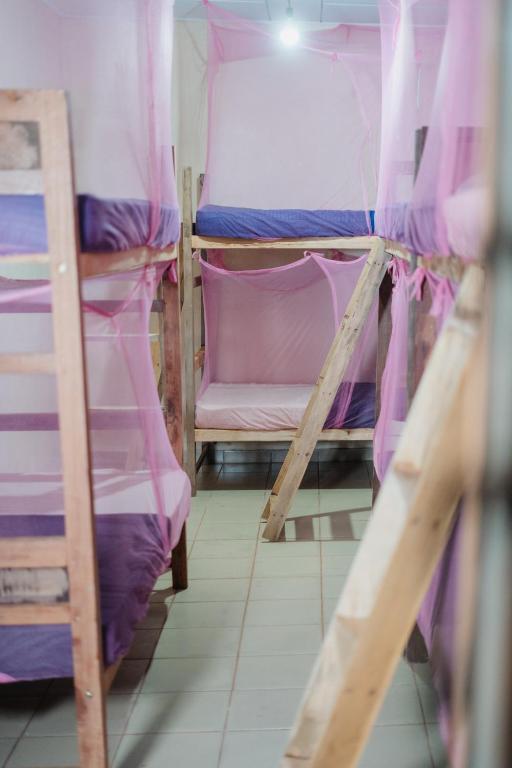 Palanda nebo palandy na pokoji v ubytování Hostel Singha Lounge