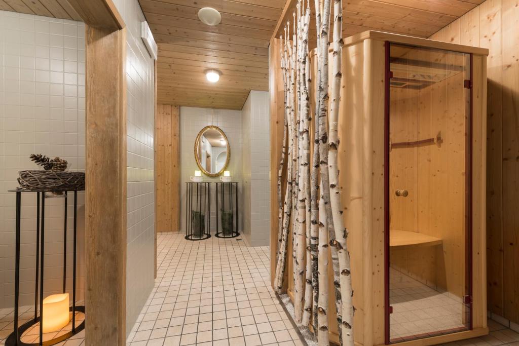 Koupelna v ubytování Boutique Hotel Am Park