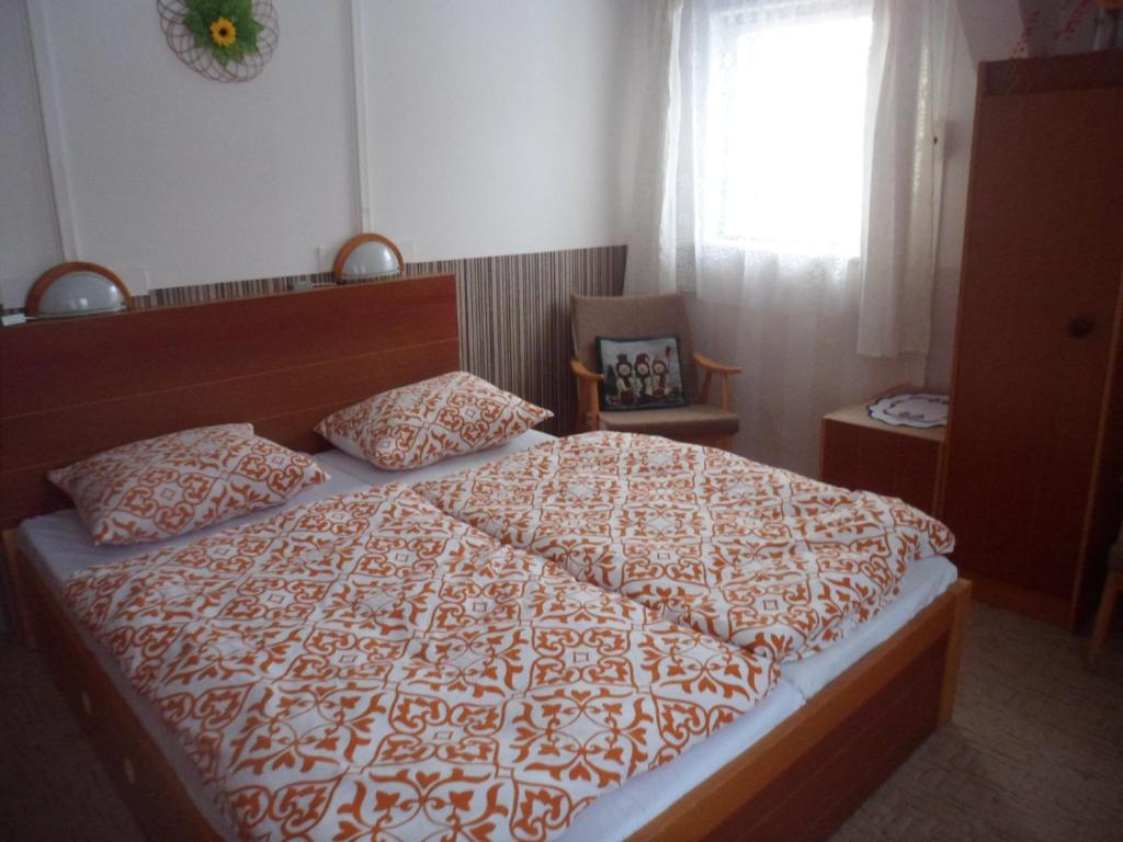 Postel nebo postele na pokoji v ubytování Pension Mikulka