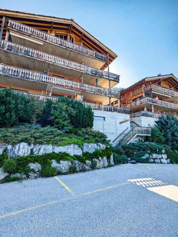 Apt Veysonnaz avec terrasse et vue imprenable - Resim 6