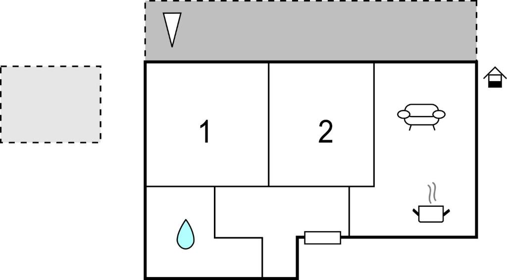 Plan piętra w obiekcie Lovely Apartment In Icici With Wifi