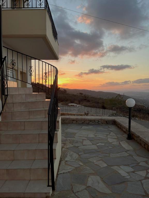 A balcony or terrace at Panos Village