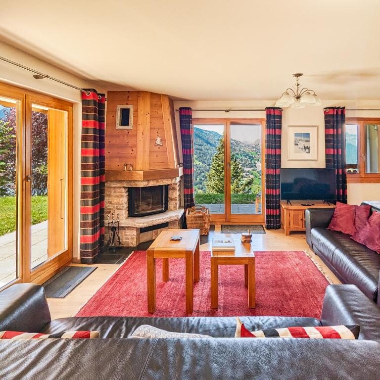 Paisible apt cheminée, terrasse, jardin, vue époustouflante - Resim 33