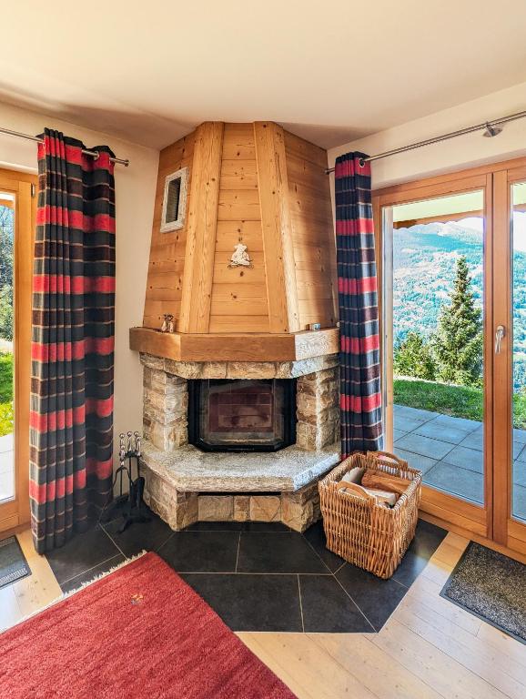 Fotografie z fotogalerie ubytování Paisible apt cheminée, terrasse, jardin, vue époustouflante v destinaci Veysonnaz