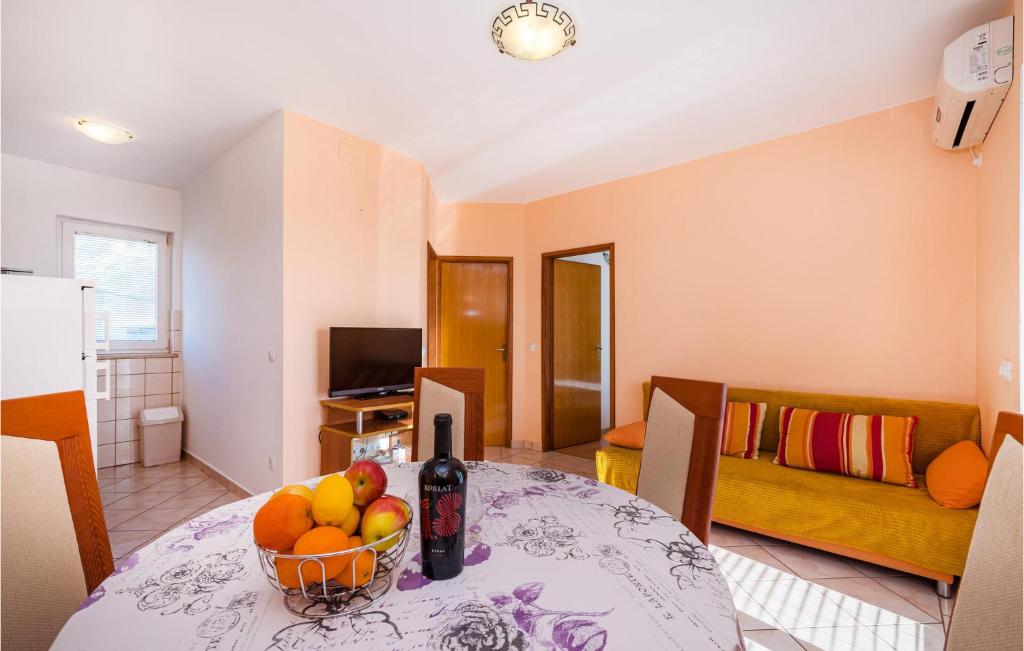 Televízia a/alebo spoločenská miestnosť v ubytovaní Gorgeous Apartment In Rtina With Wifi