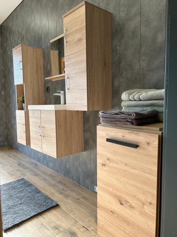 Kuchyň nebo kuchyňský kout v ubytování Villa MAK