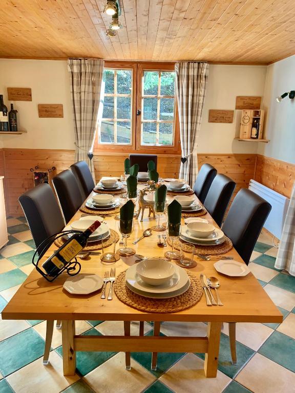 Posezení v ubytování Chalet Les Erines