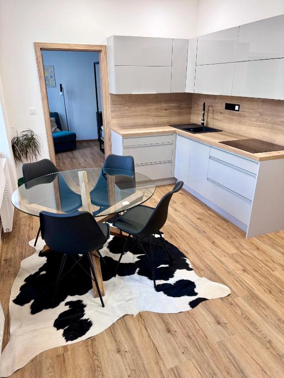 Kuchyň nebo kuchyňský kout v ubytování Sušilova 14 apartments I