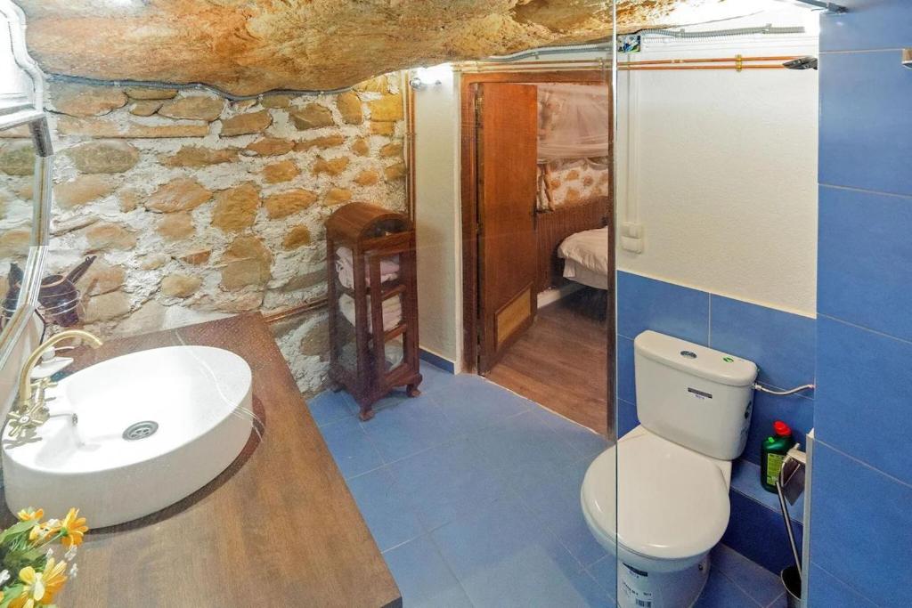 Koupelna v ubytování Casa Notari Congost de Montrebei