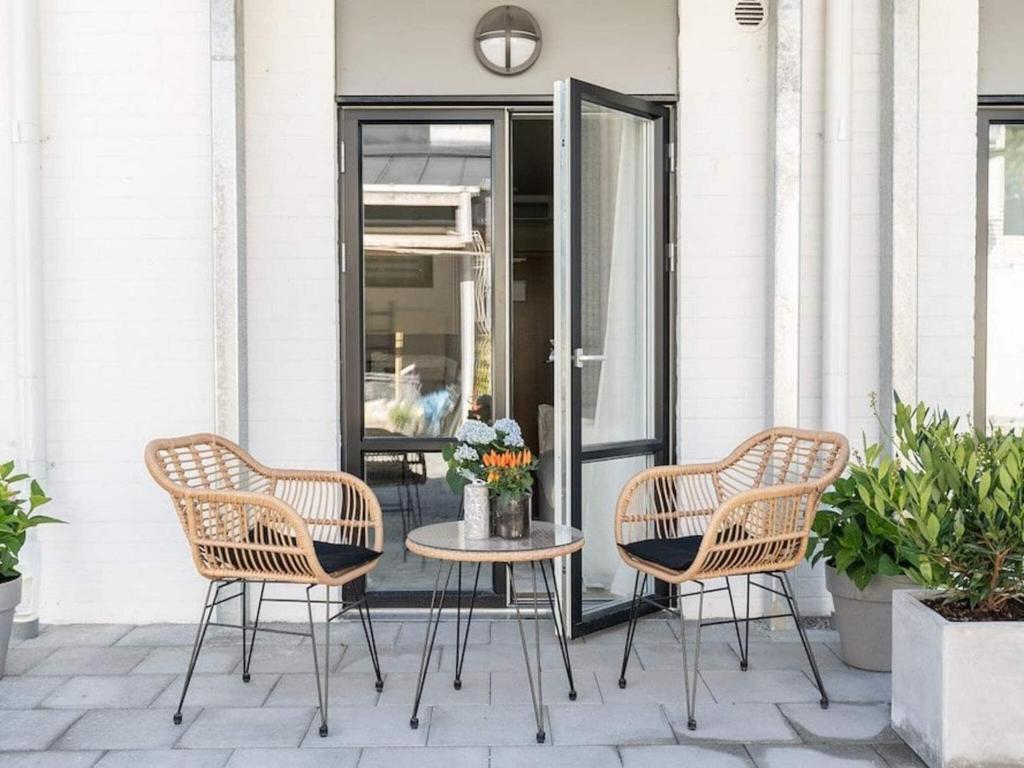 Balkón nebo terasa v ubytování Apartment with balcony in Sölvesborg