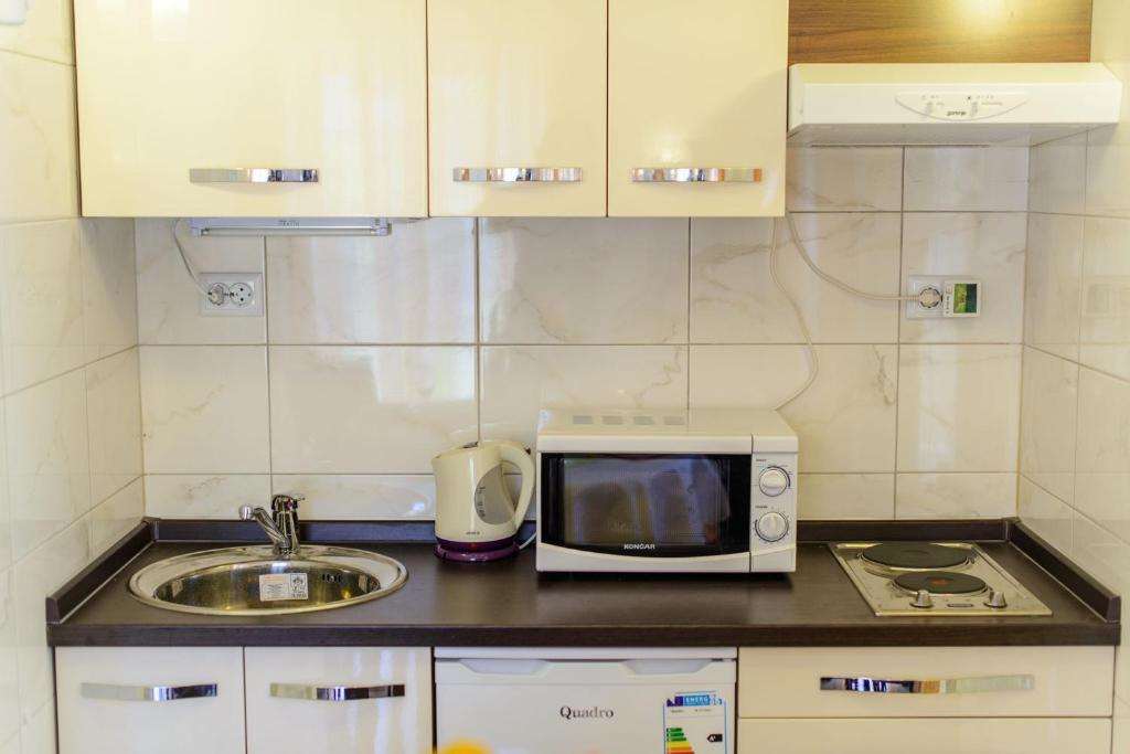 Kuchyň nebo kuchyňský kout v ubytování House Mirjana