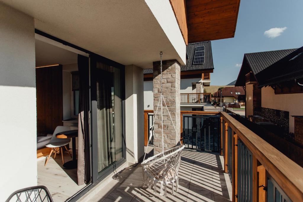 Balkón nebo terasa v ubytování Miracle Seasons