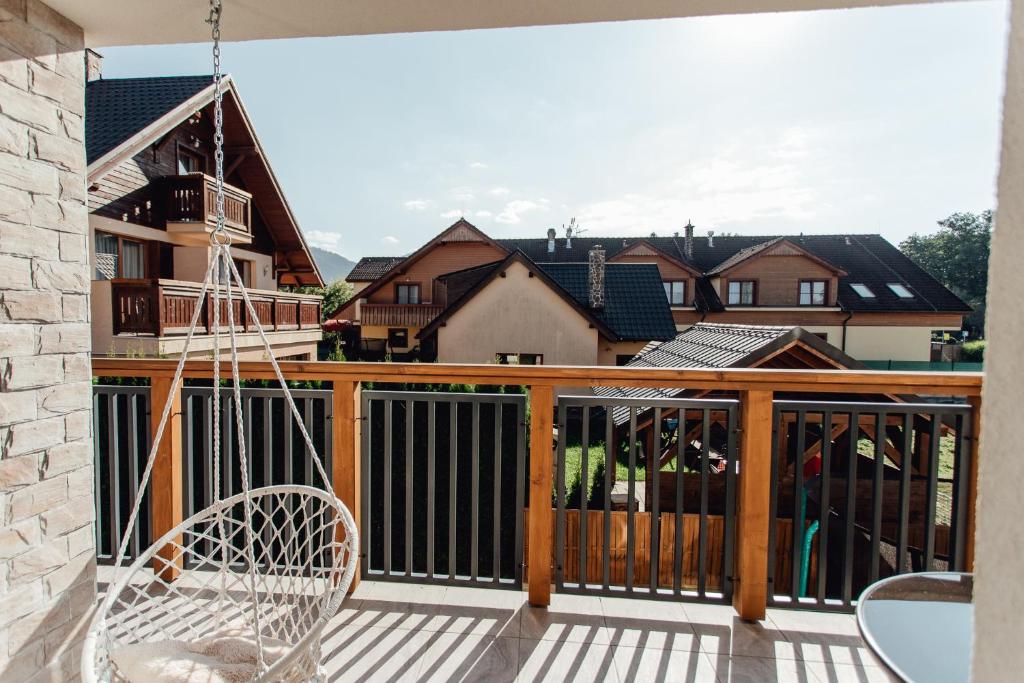 Balkón nebo terasa v ubytování Miracle Seasons