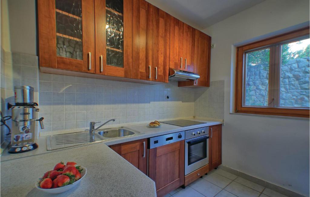 Kuchyň nebo kuchyňský kout v ubytování Six-Bedroom Holiday Home In Prizba