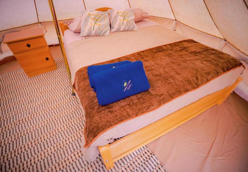 Postel nebo postele na pokoji v ubytování Praderas Los Peumos Glamping-Cabañas