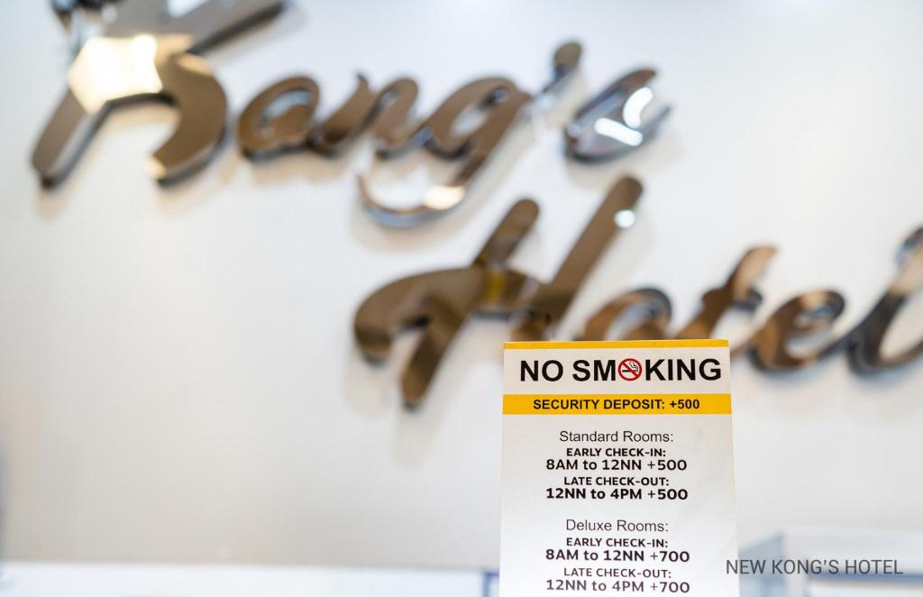 Certifikát, hodnocení, plakát nebo jiný dokument vystavený v ubytování New Kong's Hotel