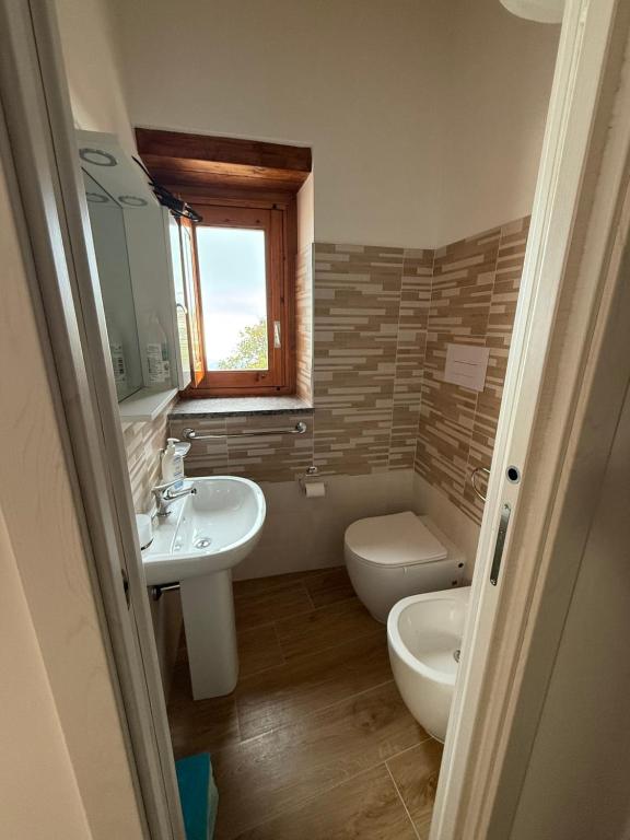 Koupelna v ubytování B&B La Ginestra
